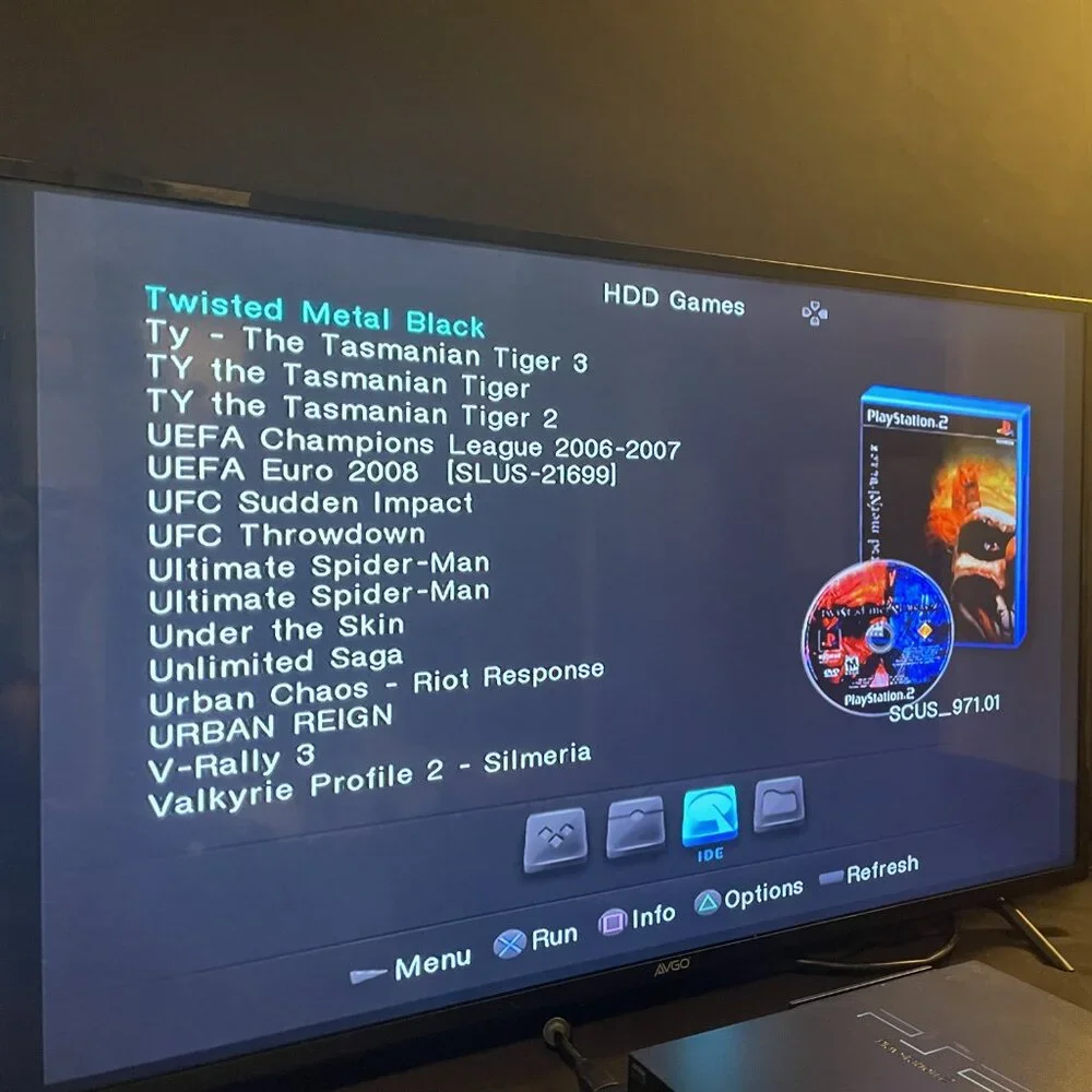 Playstation 2 Ps2 4TB Drive, Red Wireless Controllers, Games, Hdmi With Accessor